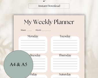 Cute To Do List Weekly | Task List Printable | Weekly To Do List Printable | Simple To Do List Template | Minimalist To Do List Goodnotes