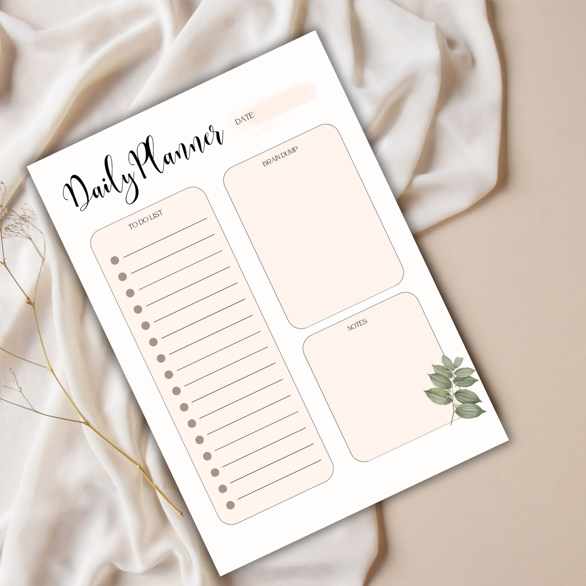 2024 Daily Planner Printable | Cute to Do List Printable | Daily Task ...