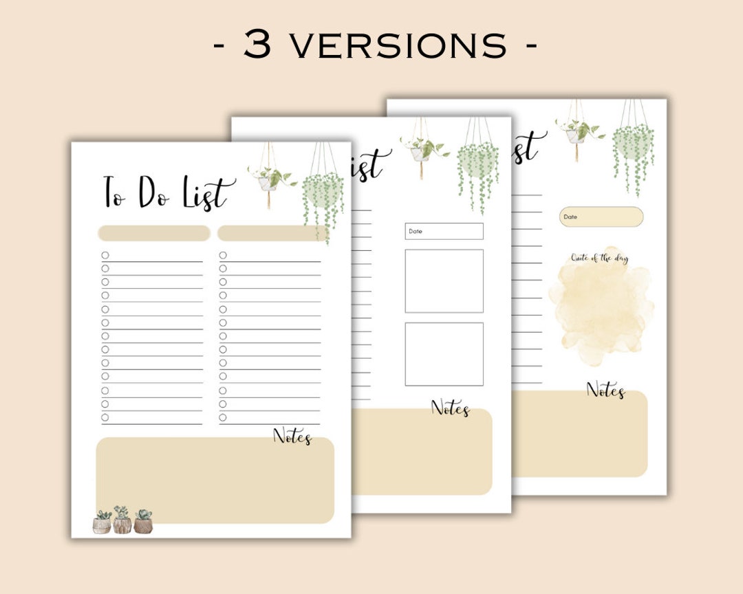 2025 Daily Planner Printable | Cute to Do List Printable | Daily Task ...