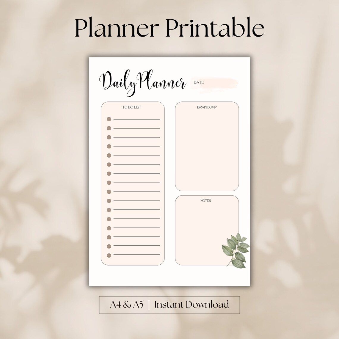 2024 Daily Planner Printable | Cute to Do List Printable | Daily Task ...