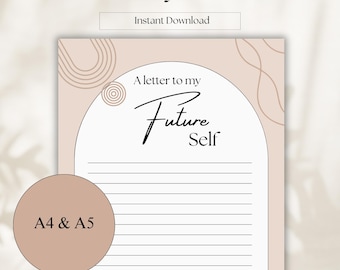 Letter to Myself | Love Letter | Mental Health Tools | Mental Health Resources | Manifestation Activity | Self Care Journal Template