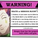 Anime - Car Airbag Warning Label Sticker 