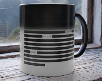 MAGA Trump Parody Color Morphing Magic Mug, Make America Great Again 2024, Funny Trump Political Color Changing Coffee Mug, FBI Mar A Lago