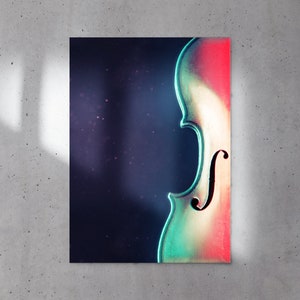 Violin Satin Posters, Musician Poster, Violinist Music Wall Art, Instrument Wall Decor, Violin Digital Print, Classical Music Posters