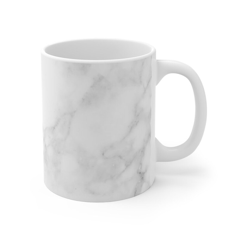 Personalized Faux Marble Look Mug Custom Name Marble Mug Etsy