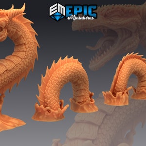 Sea Serpent - Epic Miniatures | Huge | D&D | Lovecraft, Underwater, Snake, Dragon, Unagi