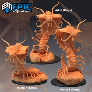 Remorhaz - Epic Miniatures | Large | Huge  | Frozen | Tundra | Ice | Arctic | Insect | Classic Monster