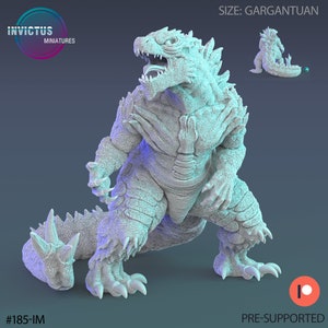 Kaiju Lizard King | DND| TTRPG| Premium Quality ECO Resin