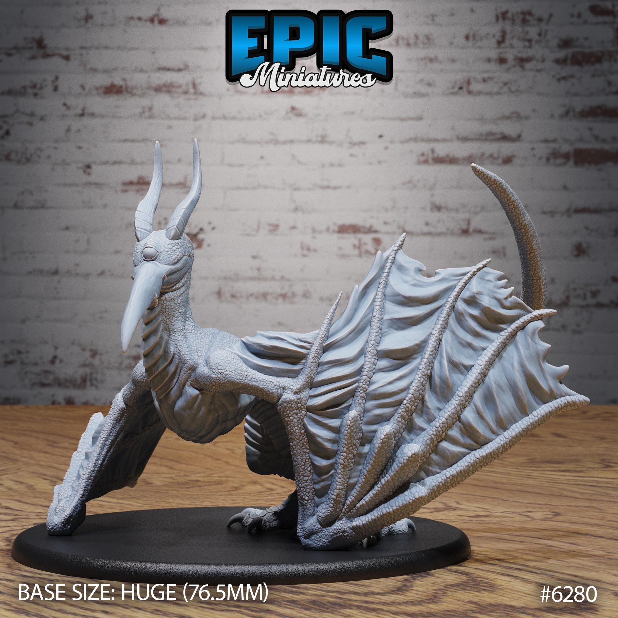Cyclops Vyvern - Epic Miniatures | #141 - Beastly Champions - Etsy