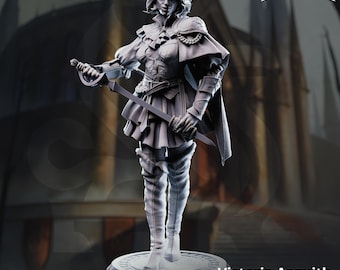 Victoria Asquith - Lady Duellist | DMStash Fantasy Resin Miniature | D&D Tabletop RPG Figure