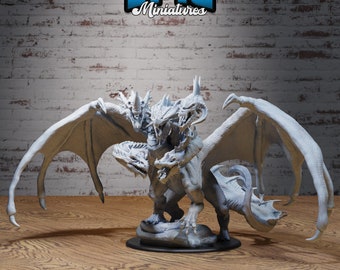 Dragon Queen Tiamat - Epic Miniatures | 5 Headed Dragon | Winged | Gargantuan