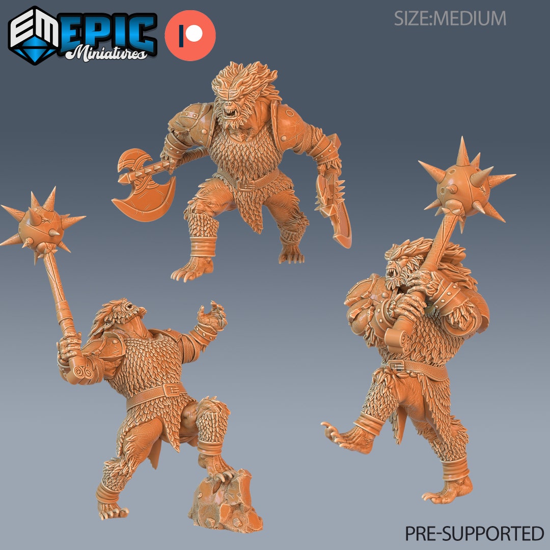 Bugbear Warrior - Epic Miniatures | #55 Secret Minds - Etsy