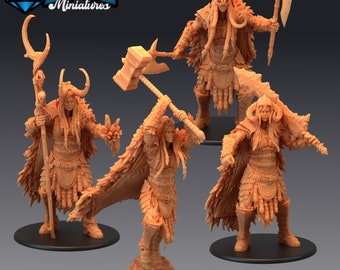 Frost Giantess - Epic Miniatures | Huge | Giant, Feminine, Axe, Hammer