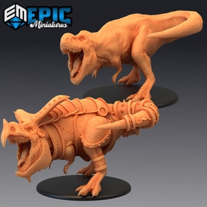 T-Rex Armoured-Attacking - Epic Miniatures | Huge | Beast