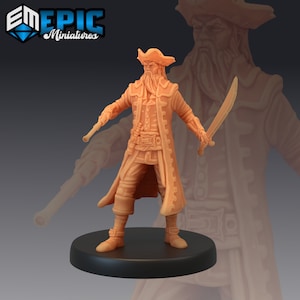 Pirate Captain Battle - Epic Miniatures | Pirate Captain, Pirate, Captain