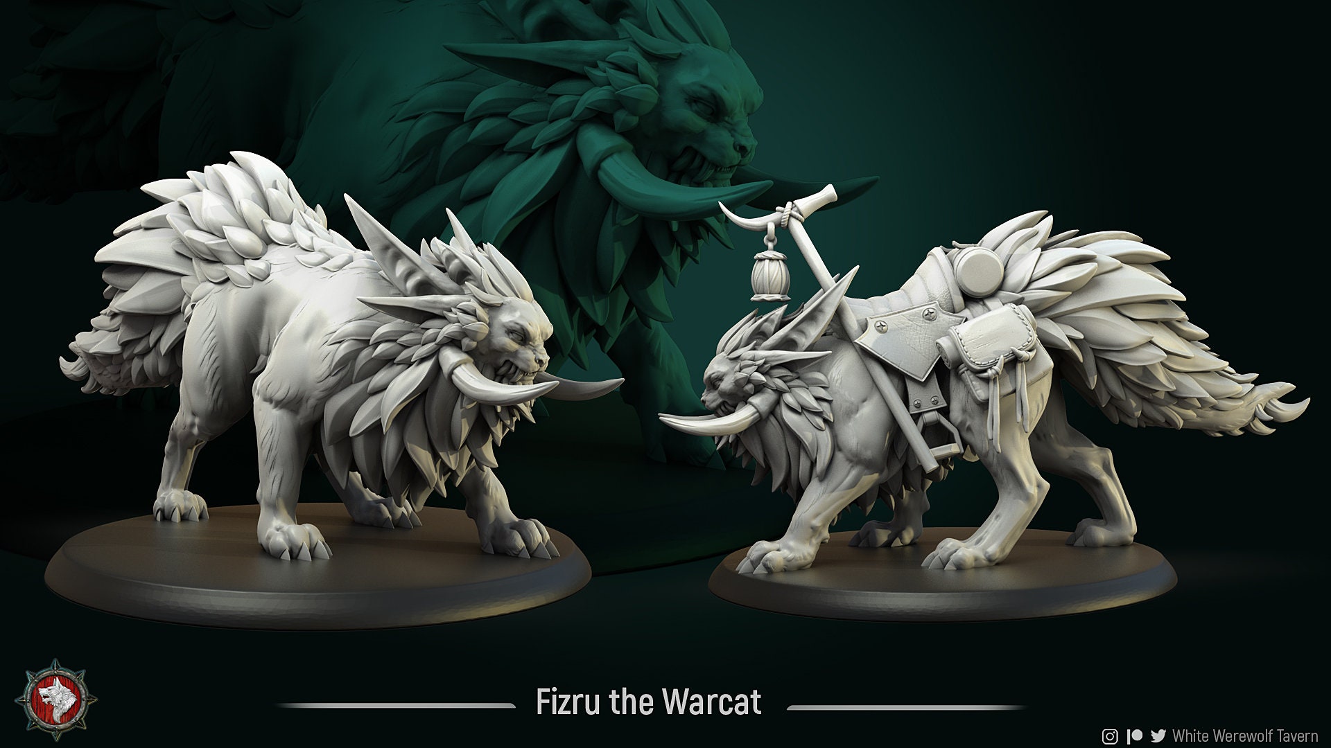 Fizru the Warcat - White Werewolf Tavern | Warcat, Mount - Etsy