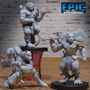 Tiger Folk Adventurer - Epic Miniatures | #102 - Serpents Rage