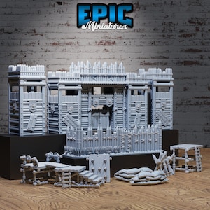 Bandit Camp Fortification Series - Epic Miniatures | Bandit Camp
