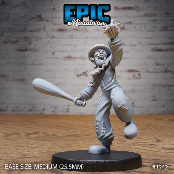 Horror Clown Series - Epic Miniatures | Nightsky Carnival - Etsy