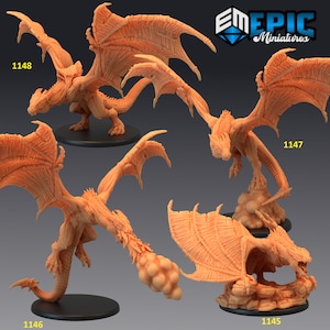 Draconic Wyvern Series - Epic Miniatures | Large | Beast, Masculine, Winged