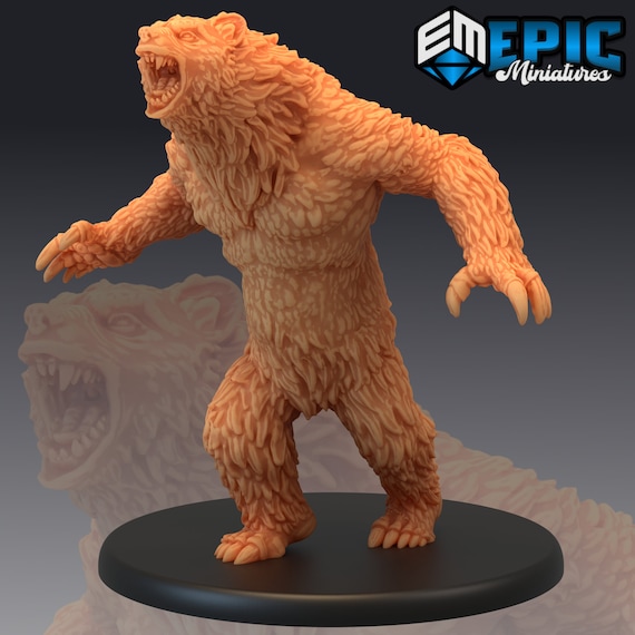 Werebear Roaring Epic Miniatures Man, Bear, Roaring 
