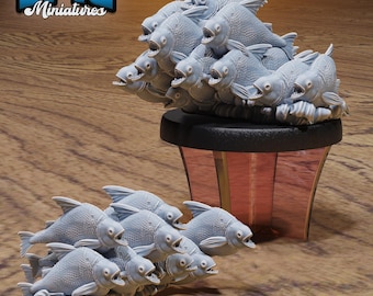 Piranha Swarm - Epic Miniatures | #132 -Jungle Untamed