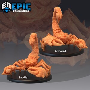 Giant Scorpion Armored Saddle - Epic Miniatures | Giant Scorpion, Saddle
