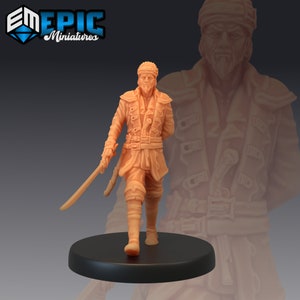 Pirate Sailing Master Dueling - Epic Miniatures | Pirate Sailing Master, Pirate