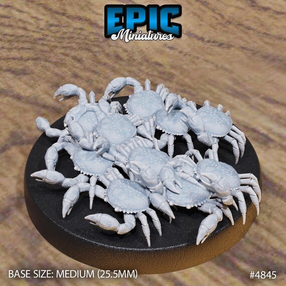 Crab Swarm - Epic Miniatures | #110 - Mysterious Ocean - Etsy