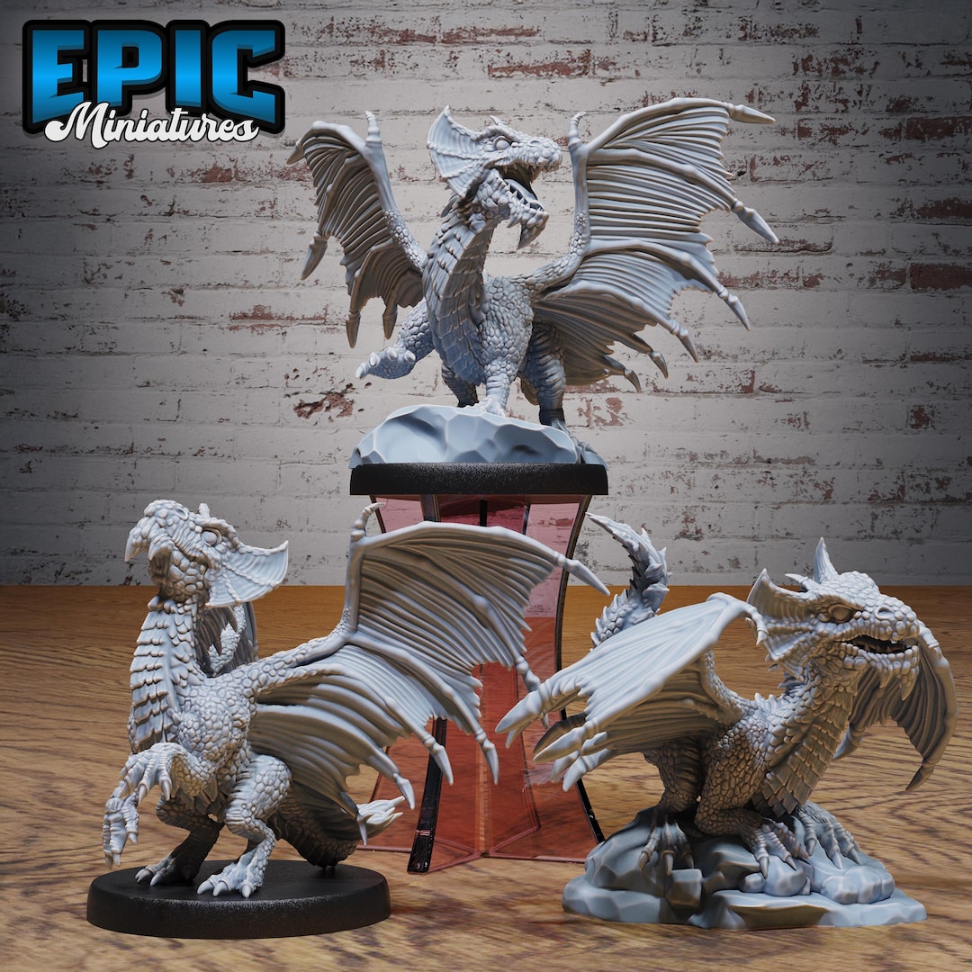 Brass Dragon Wyrmling - Epic Miniatures | #132 -jungle Untamed - Etsy