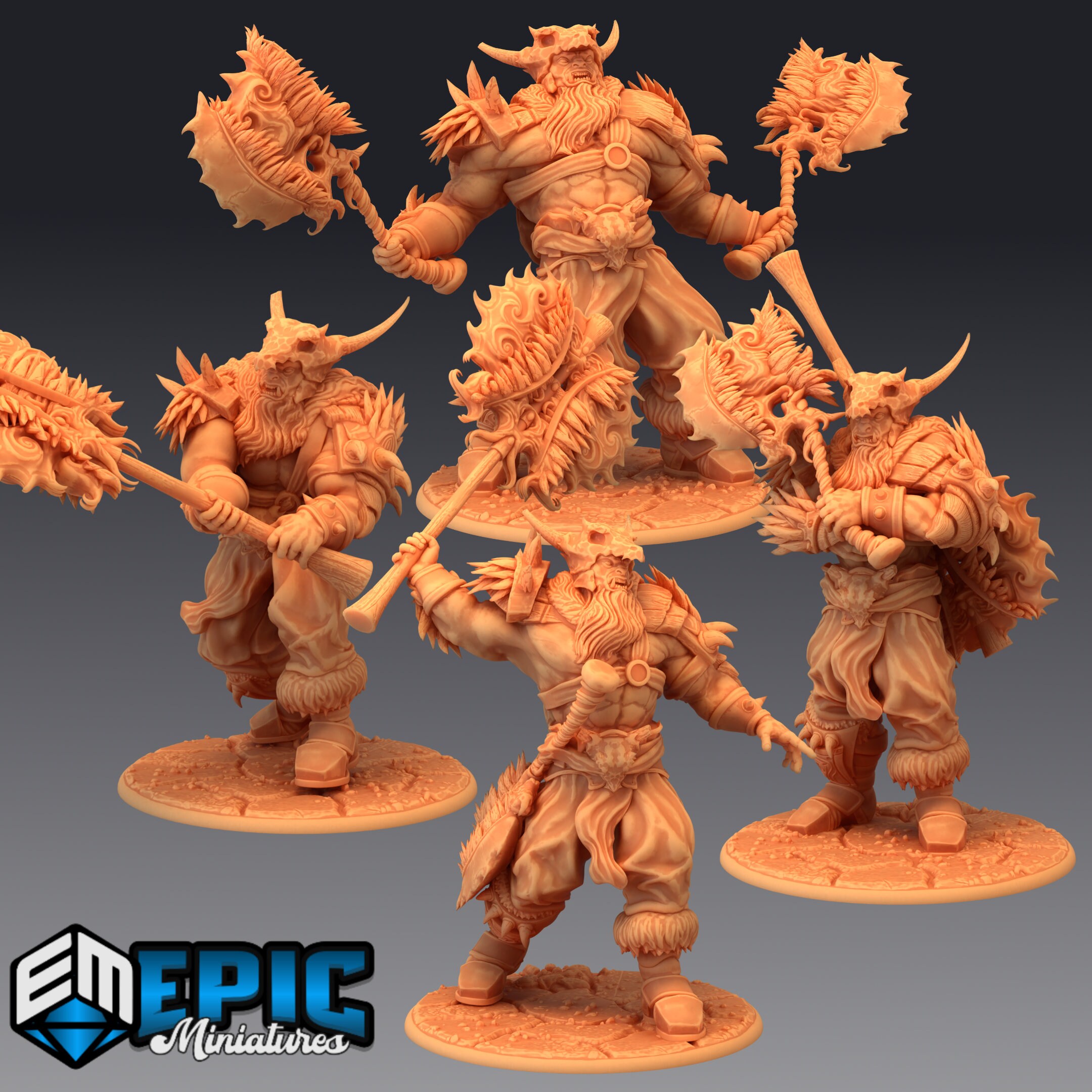 Frost Giant Warrior - Epic Miniatures | Huge | Giant, Masculine, Axe