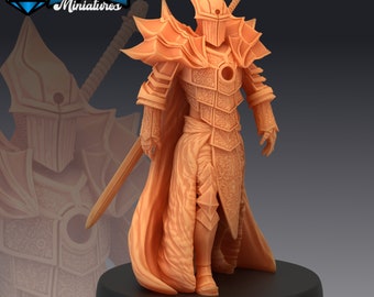 Dark Knight Walking - Epic Miniatures | Human, Knight, Sword