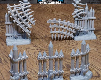 Orc Walls & Gate - Epic Miniatures | #134 -Snow Orcs