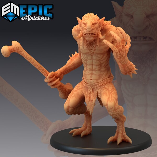 Forest Troll Challenging - Epic Miniatures | Troll, Challenging, Bone Club