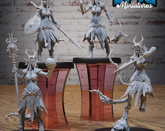 Satyr Tiefling Female - Epic Miniatures | #119 - Ancient Nature