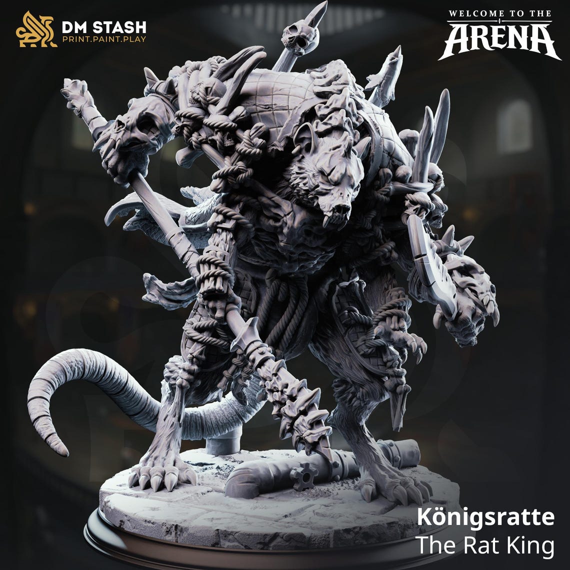 Arena With Rats Königsratte - the Rat King | Dmstash | Welcome to the Arena | 3D ...