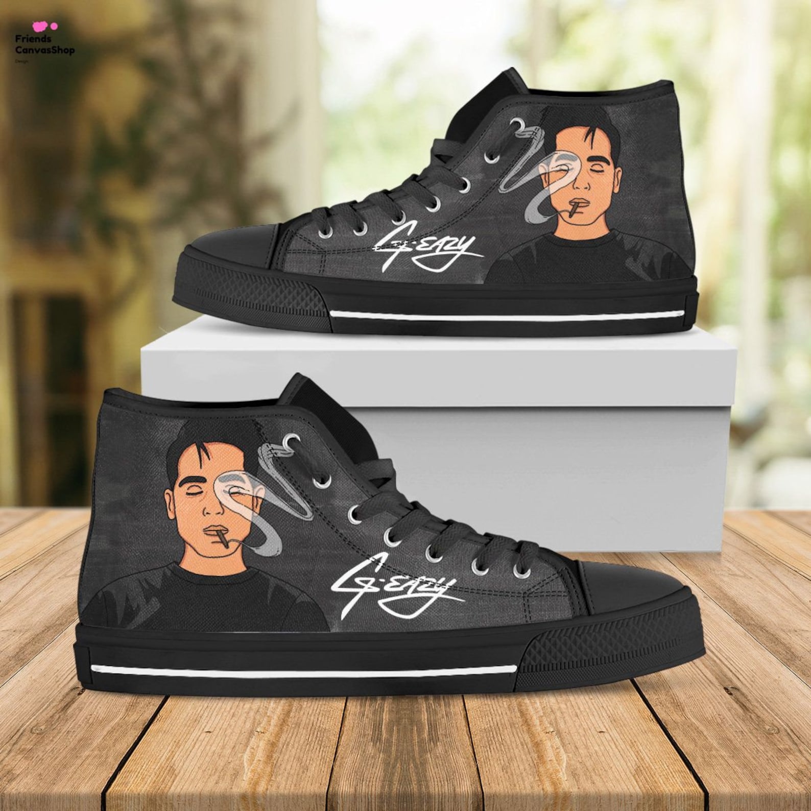 Geazy Hightop Rapper Hightop Rap Shoes Music Shoes Custom Etsy