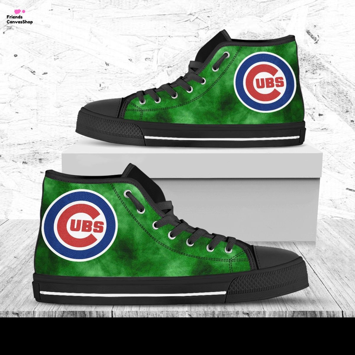 Chicago Cubs Hightops Baseball Shoes Chicago Baseball Team | Etsy