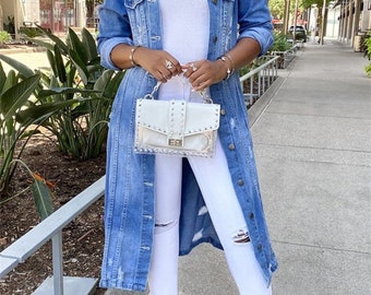 full length denim jacket