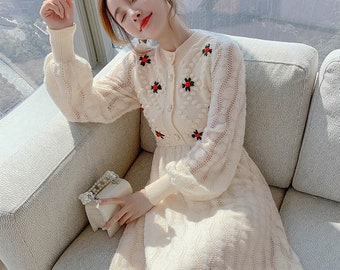 Korean Maxi Dress - Etsy