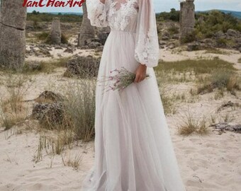 White Maxi Dress Long Sleeve - Etsy