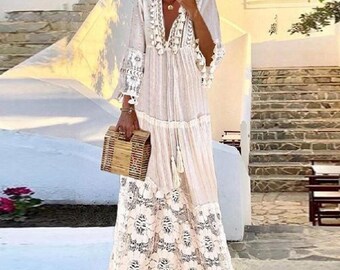 Casual White Dress - Etsy