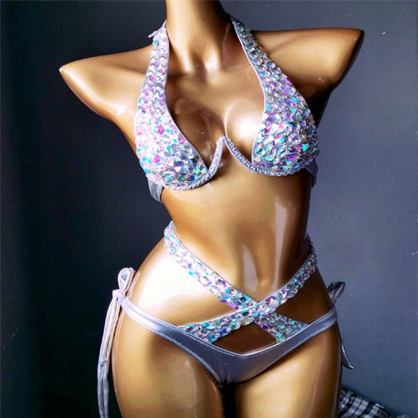 Sexy Bling Rhinestone Bikini