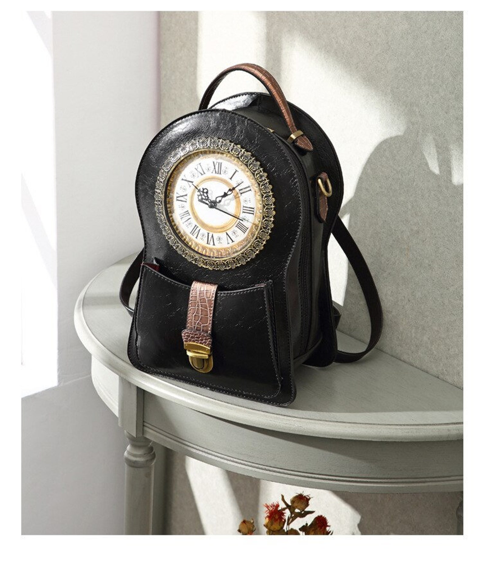 Vintage Clock Bag 2021 Women Mochilas Mujer Backpack Women Etsy