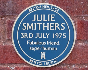 British Heritage Blue Plaque | Designed for all occasions, personalised, for Father's Day, Mother's Day, Retirement. Ideal gift idea