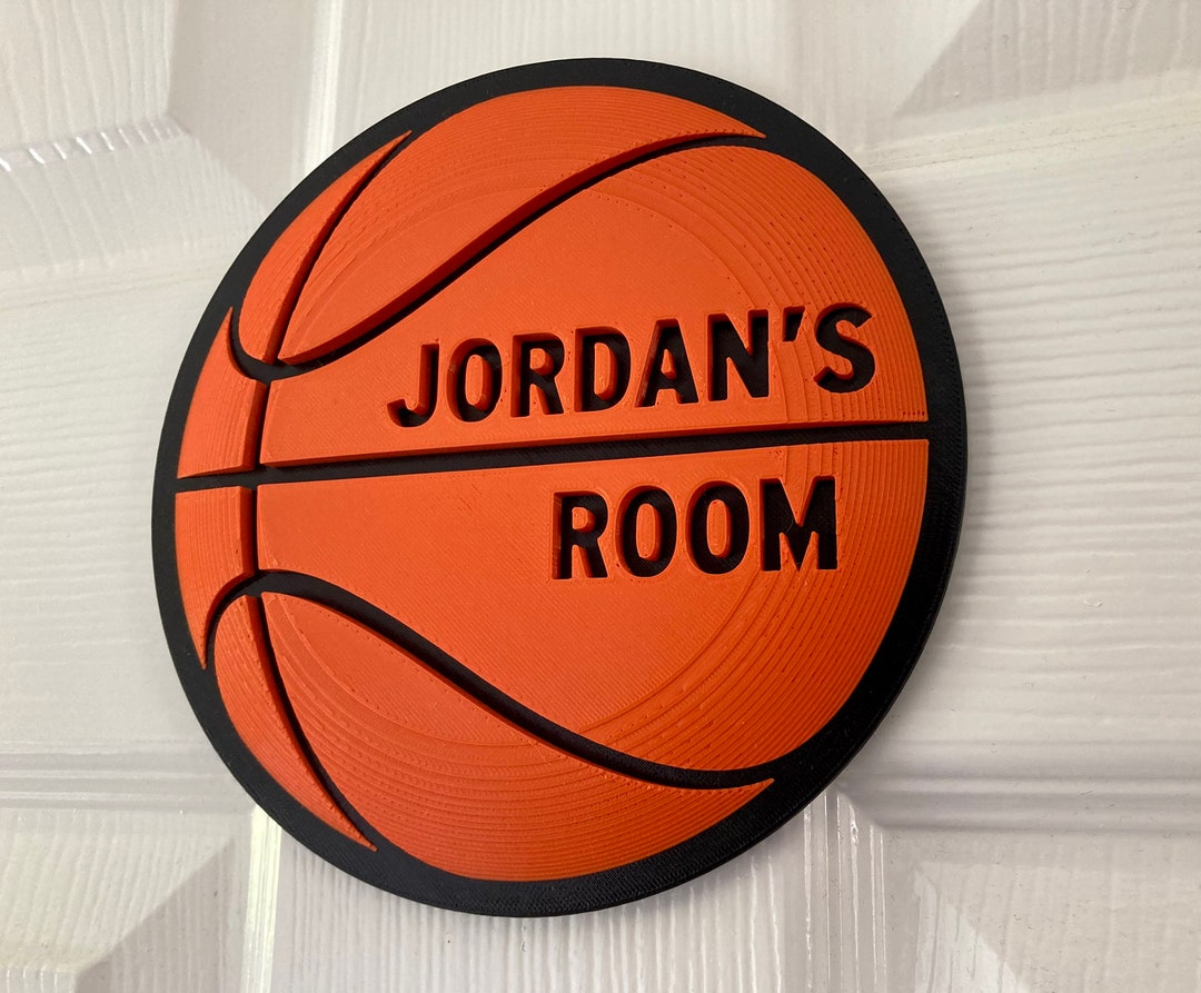 Personalised Basketball Door Plaque 3D Printed Basketball Etsy UK