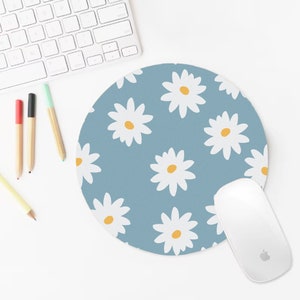 Daisy Aesthetic Mouse Pad Wild Flowers Mousepad Office Decor - Etsy