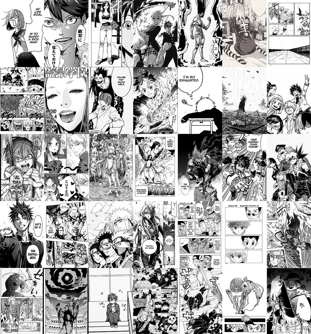 140 Manga Panels Wall Collage Kit digital Download, Manga/anime Wall  Collage, Manga Aesthetic Collage, Anime Wall Collage, Dorm Room Decor -   Israel