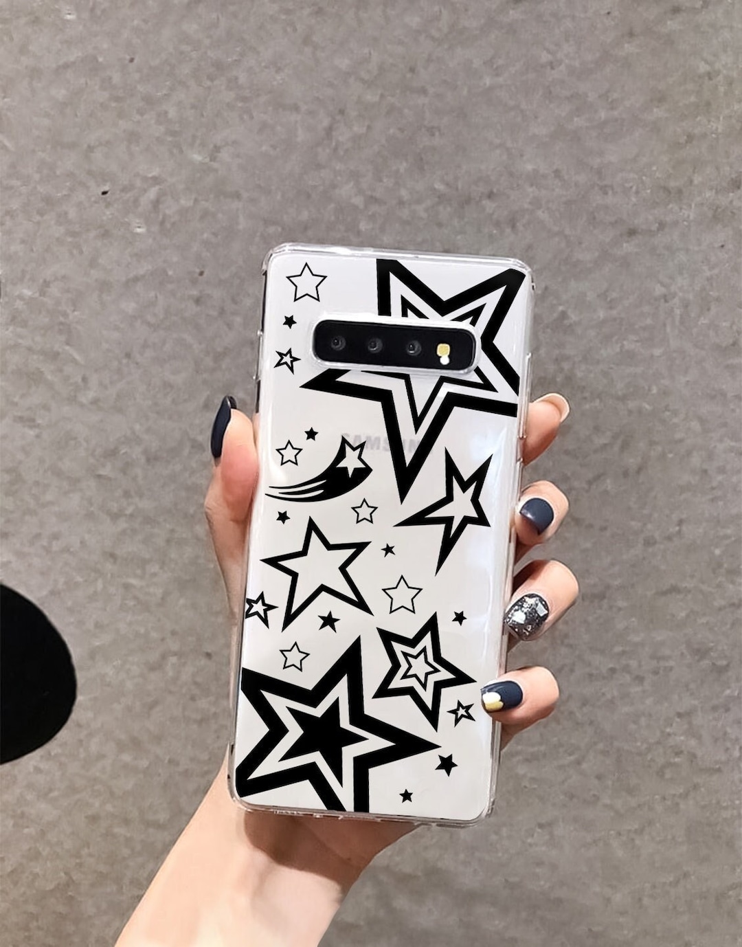 Y2k Black Pink Super Star Phone Case for Samsung Galaxy S23 