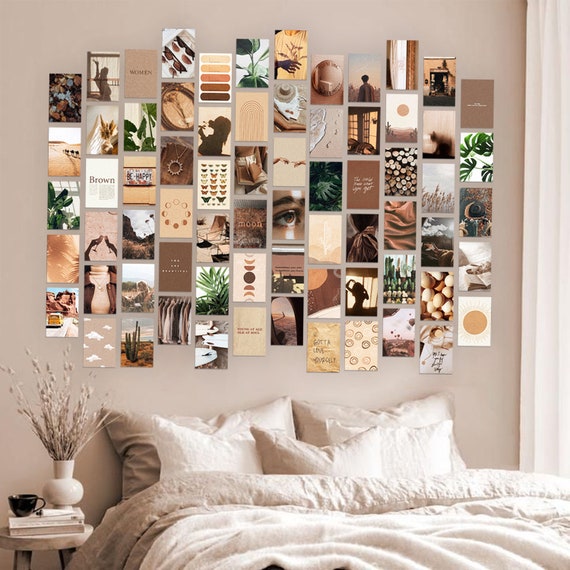 Boho Esthetische Wall Art Collage Kit Wall Collage Kit Foto